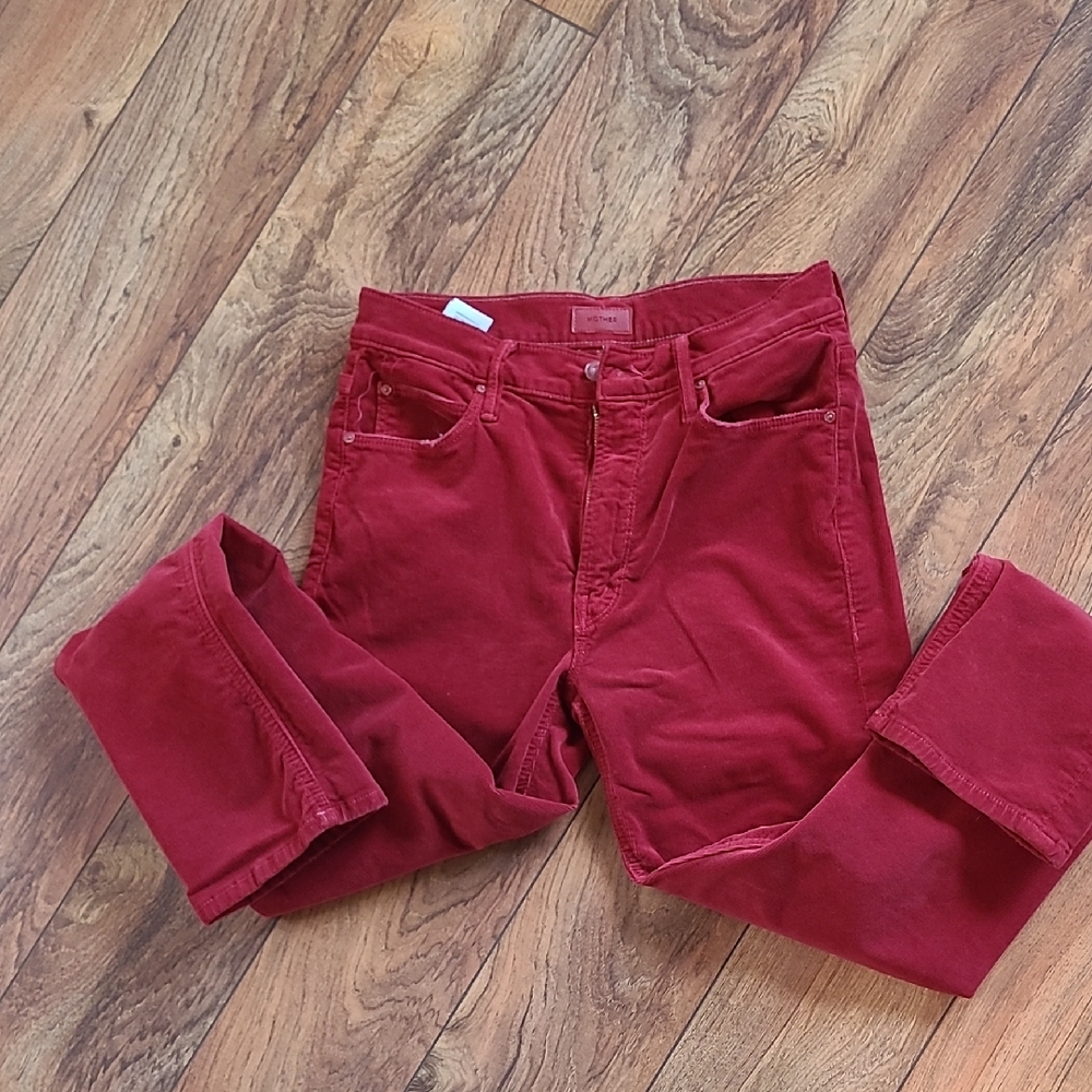 Mother Midrise Dazzler Ankle Corduroy Jeans Size 26